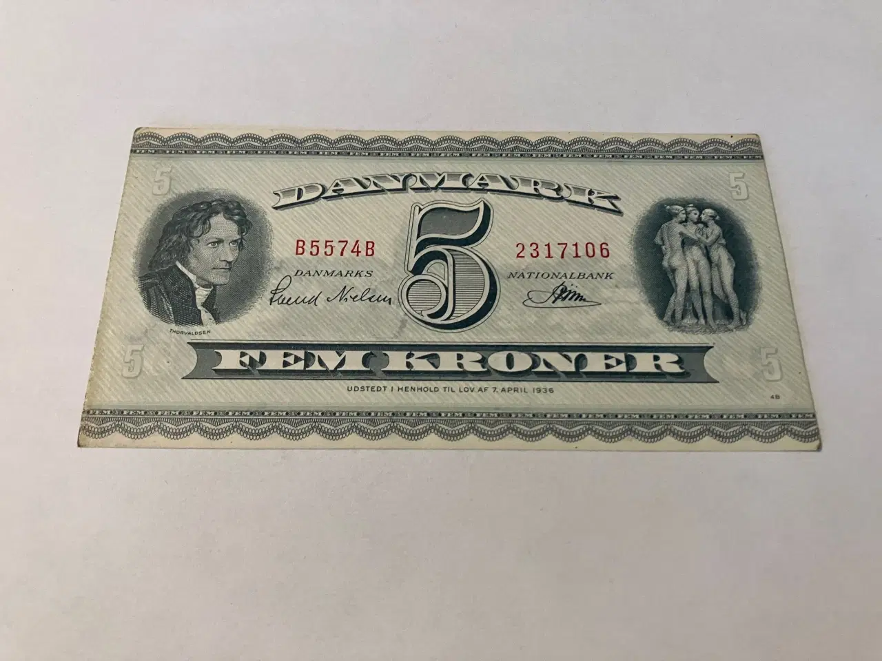 Billede 1 - 5 Kroner B5 1957
