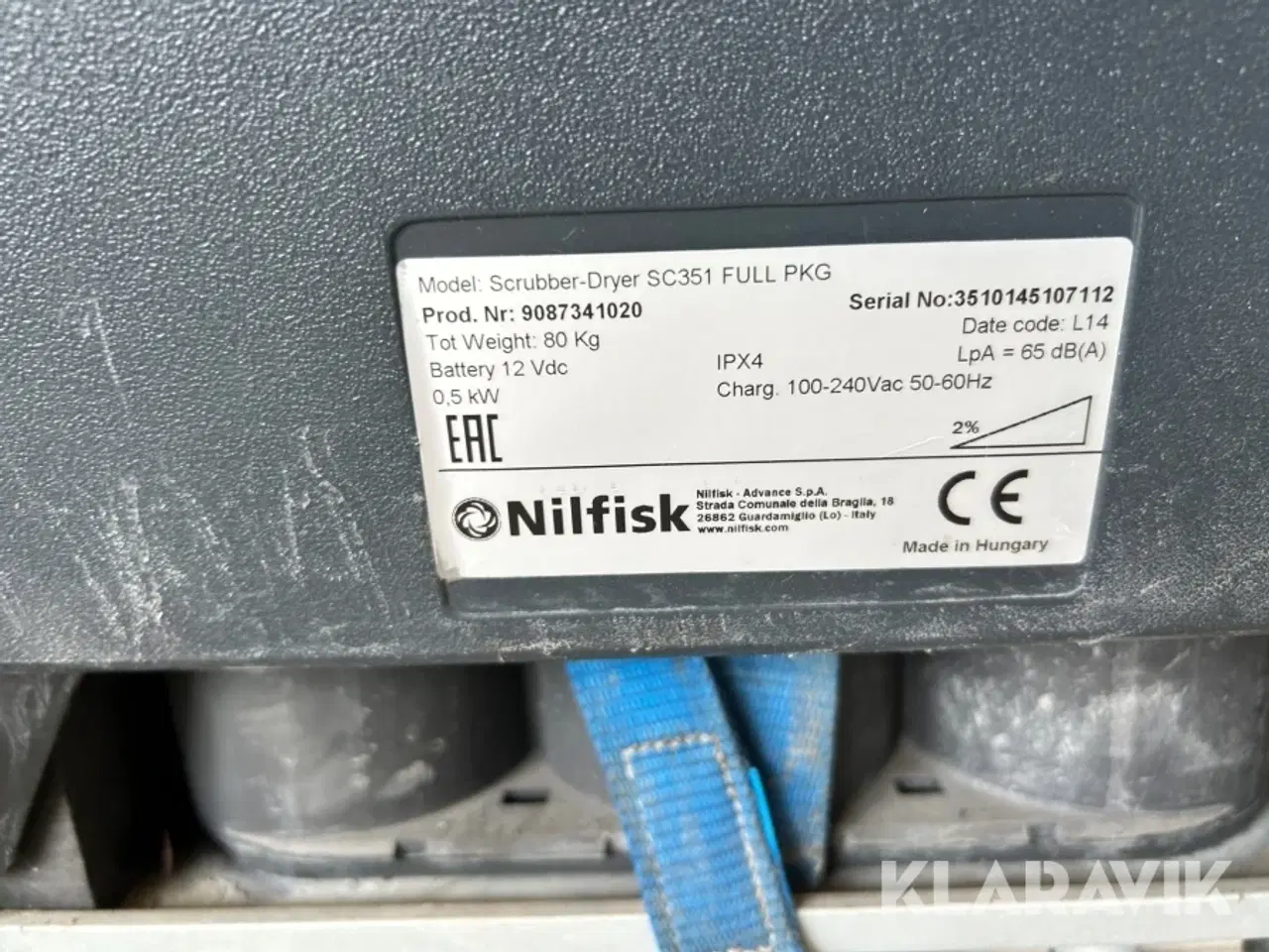 Billede 5 - Gulvvasker Nilfisk SC351