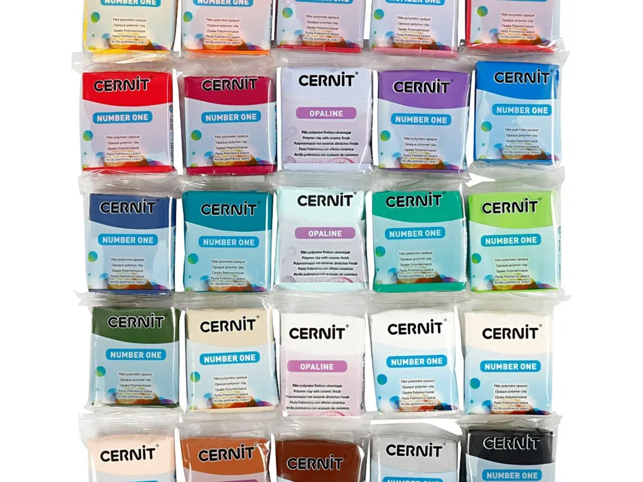 Billede 1 - Cernit, Indhold kan variere, ass. farver, 25x56g/ 1 pk.