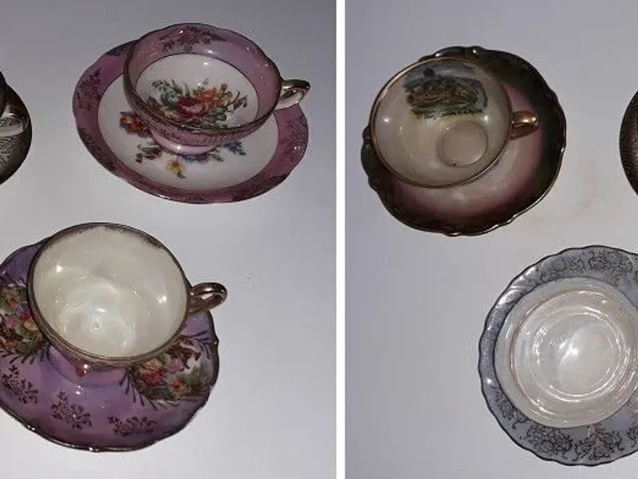Billede 1 - 5 forskellige sæt te/kaffe kop- & underkopper