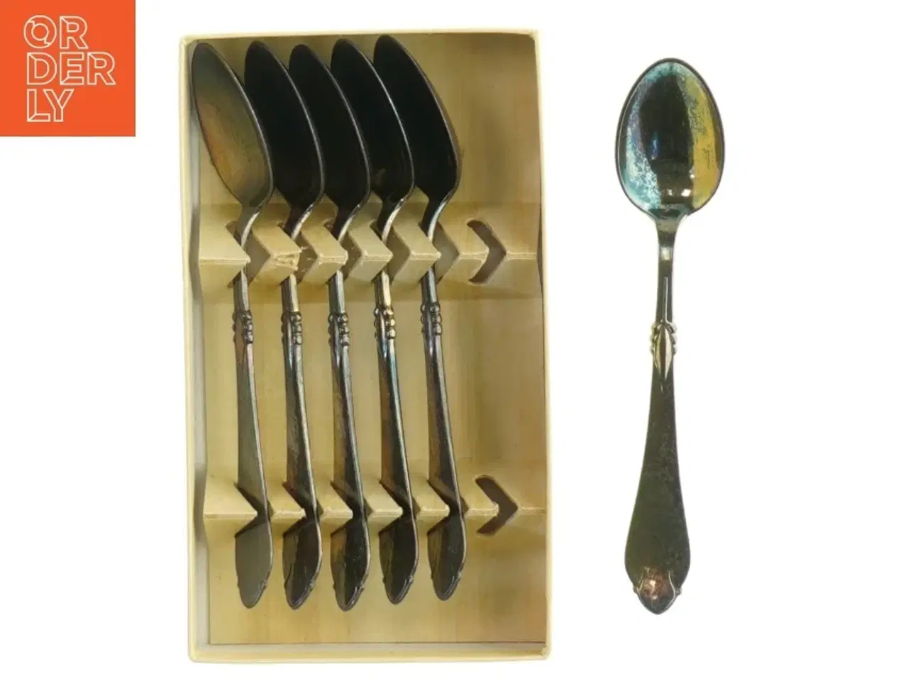 Billede 1 - Sæt af seks teskeer fra Absa (str. 12 cm)