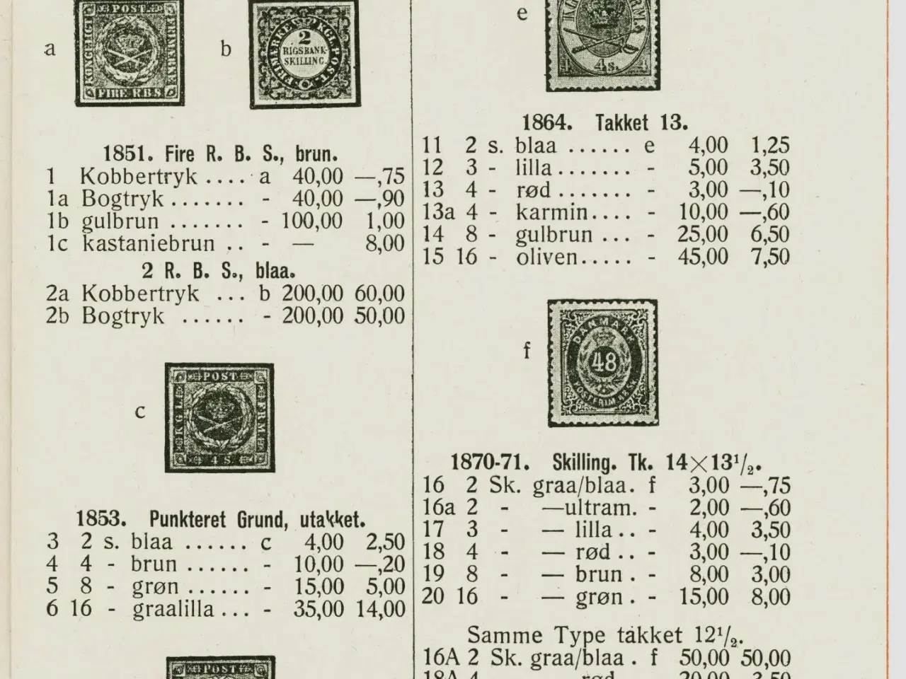 Billede 3 - Aarhus Frimærkehandel. Priskatalog 1935