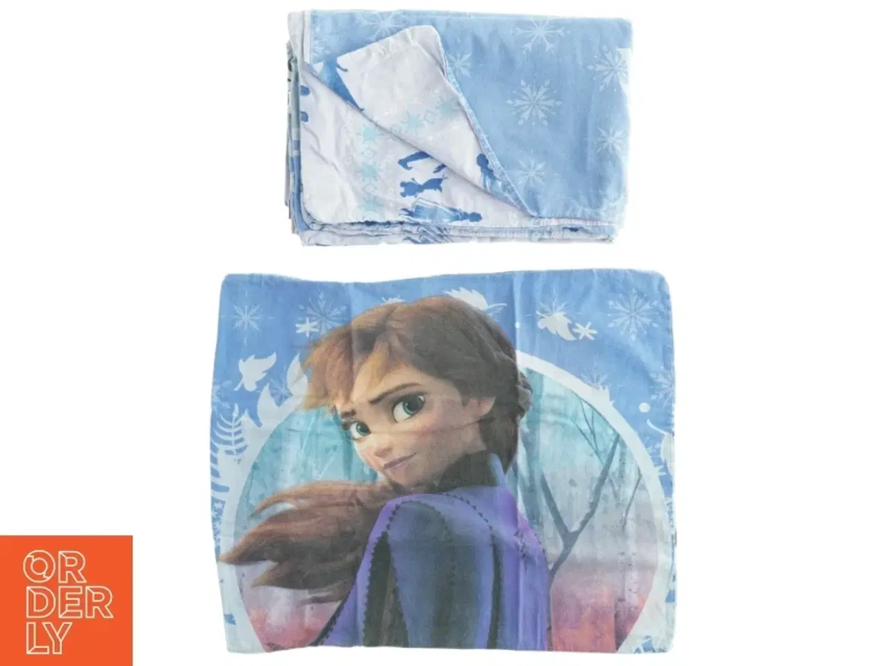 Billede 1 - Sengetøj med Frost-tema fra Frozen (str. 85 x 128 cm 45 x 38 cm)