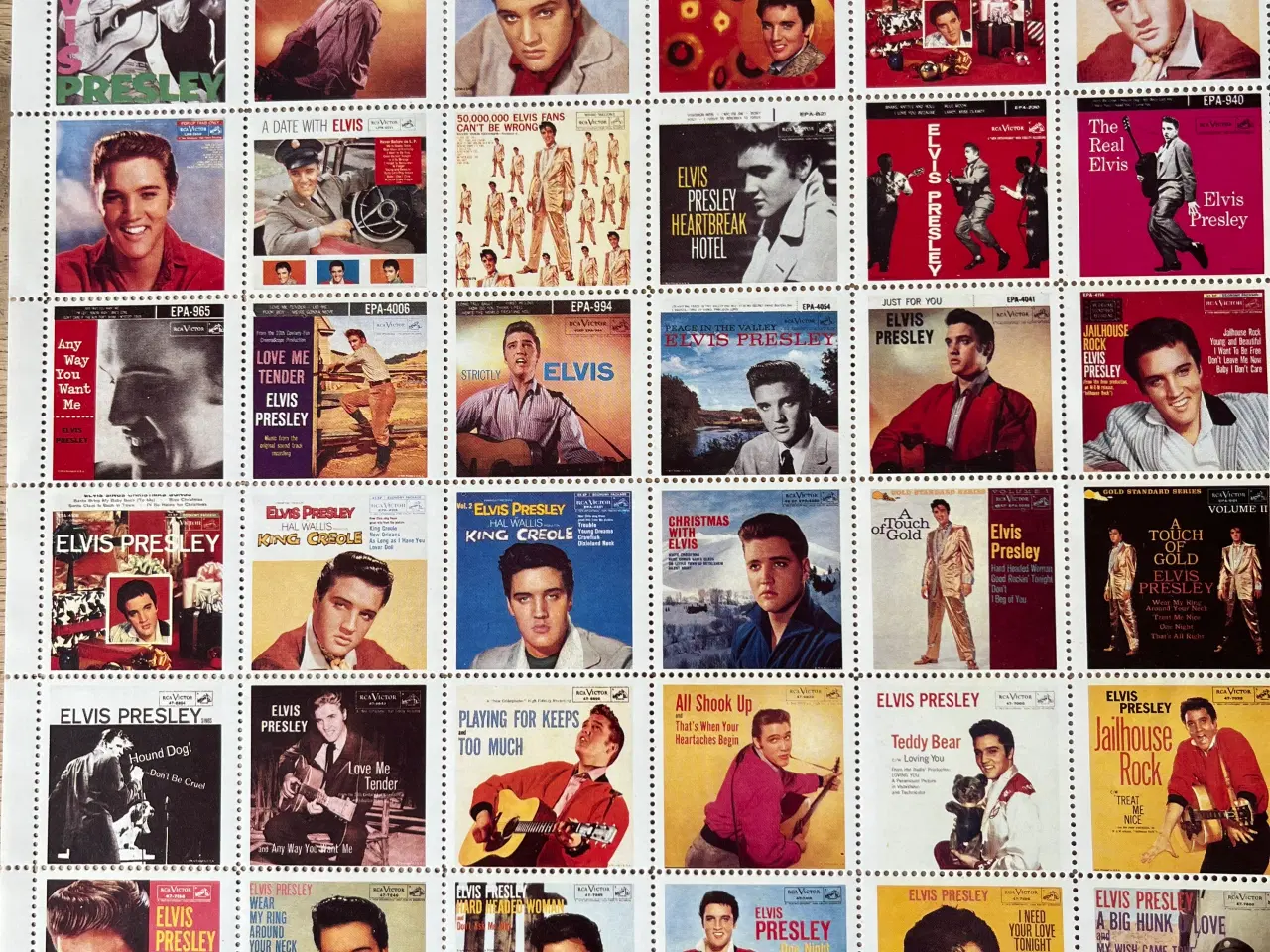 Billede 1 - Frimærker mef Elvis Presley