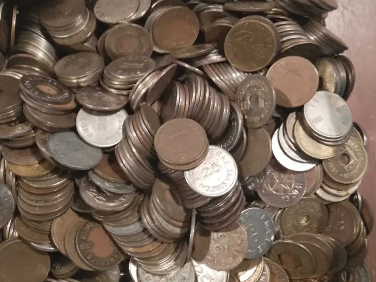 Billede 4 - Spille mønter / poletter usorteret