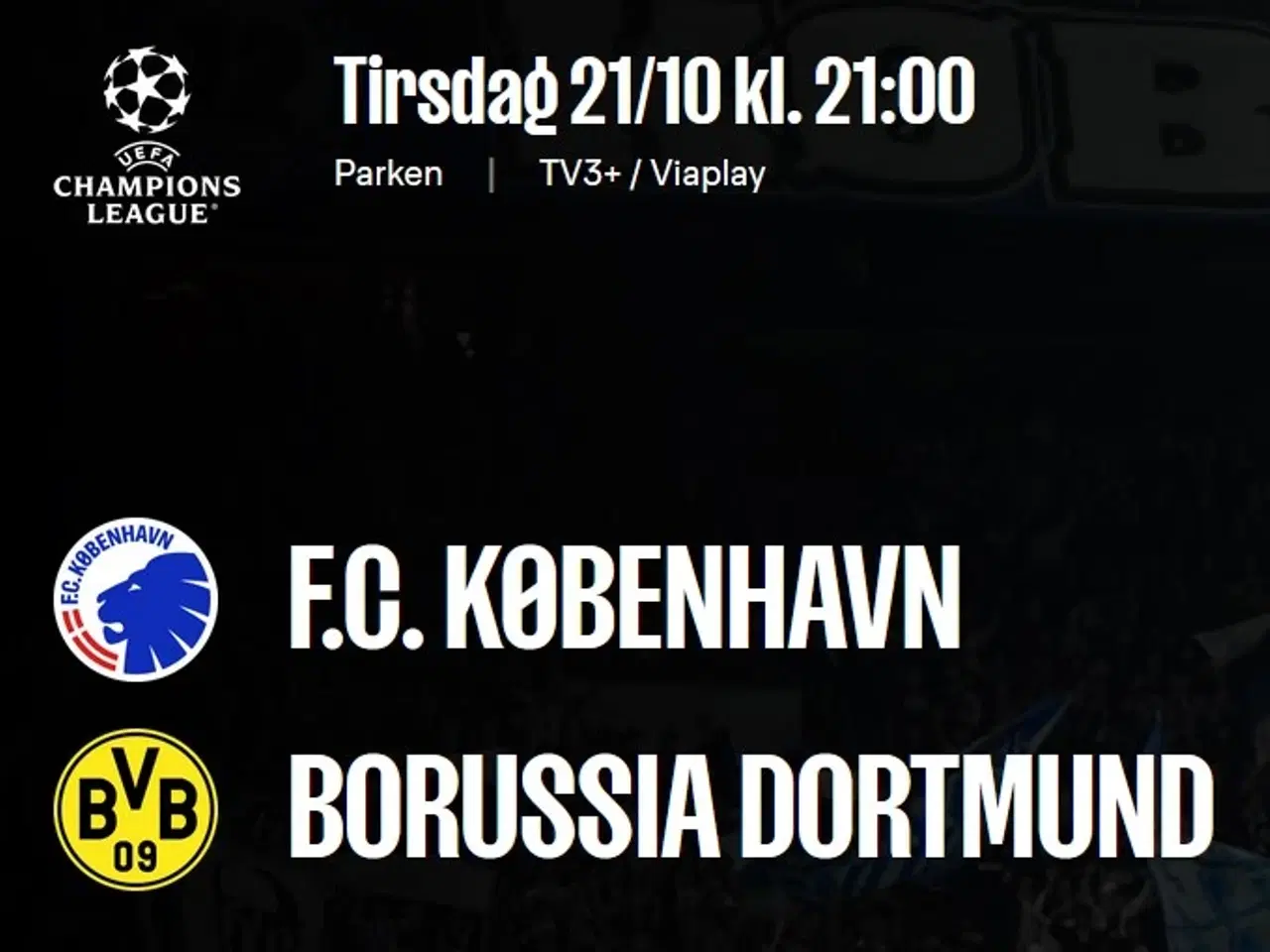Billede 1 - FCK v Dortmund, Nedre C, F.C. København, Parken