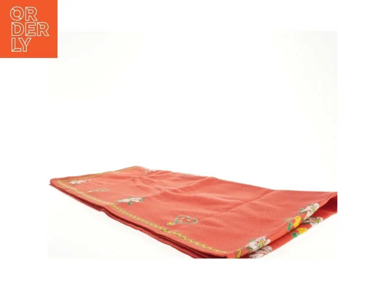 Billede 1 - Broderet dug, juledug (str. 67 x 143 cm)