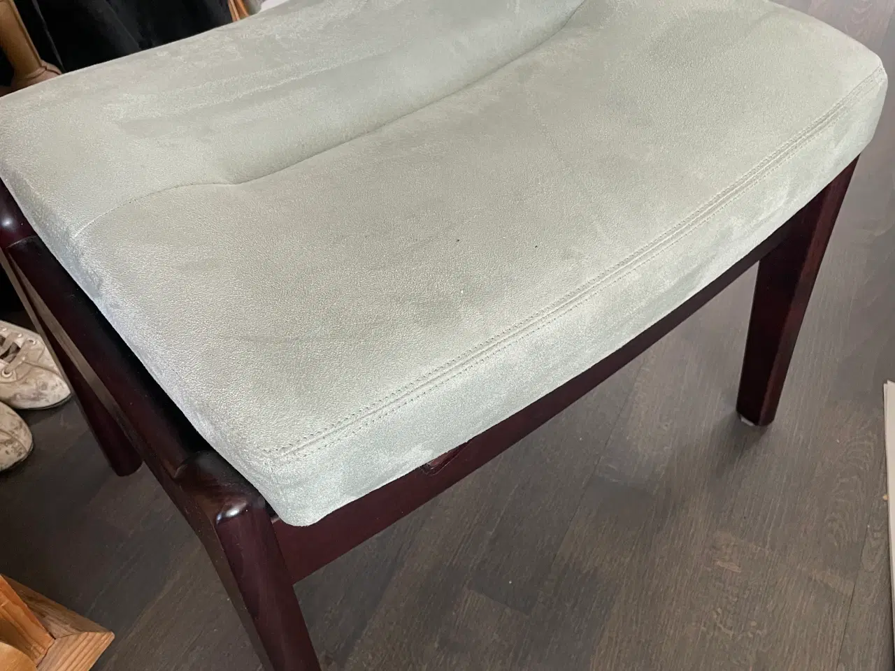 Billede 3 - Farstrup lænestol og fodskammel