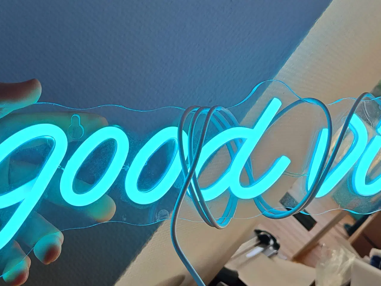 Billede 1 - Good Vibes lysskilt til gamerværelse eller andet