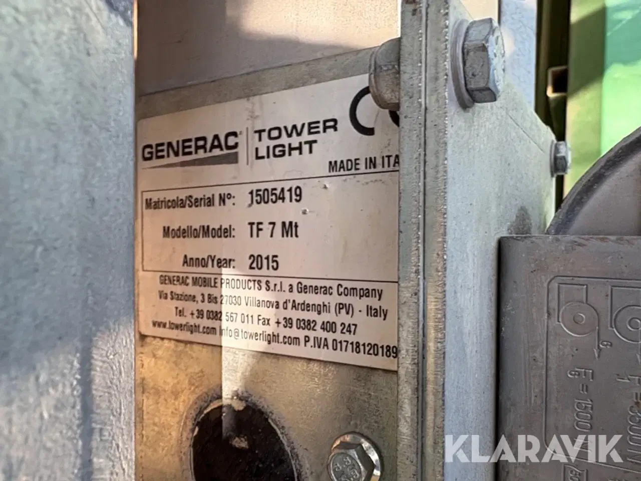 Billede 10 - Lysmast Generac TF 7 mt