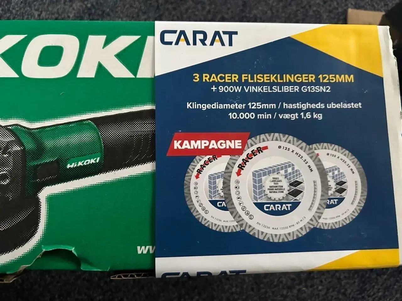 Billede 2 - HIKOKI Vinkelsliber inkl 3 fliseklinger