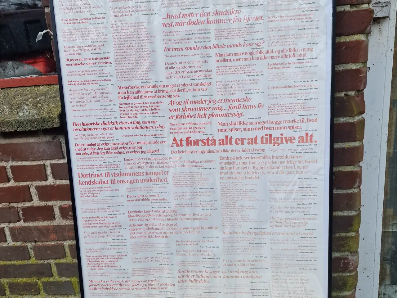 Billede 1 - Plakat med berømte citater 