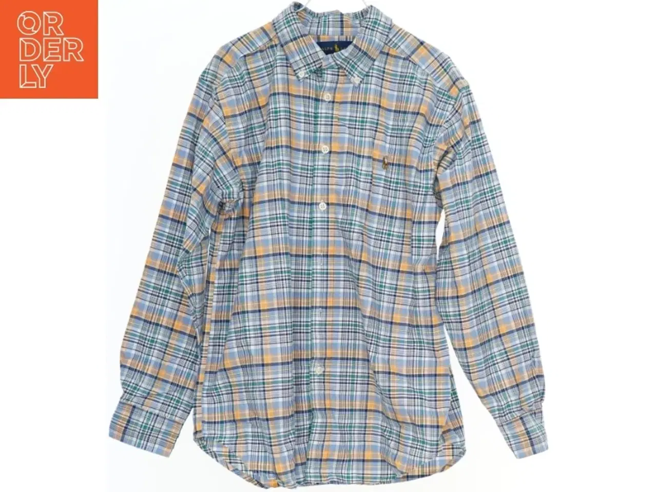 Billede 1 - Langærmet skjorte med tern fra Ralph Lauren (str. 164)