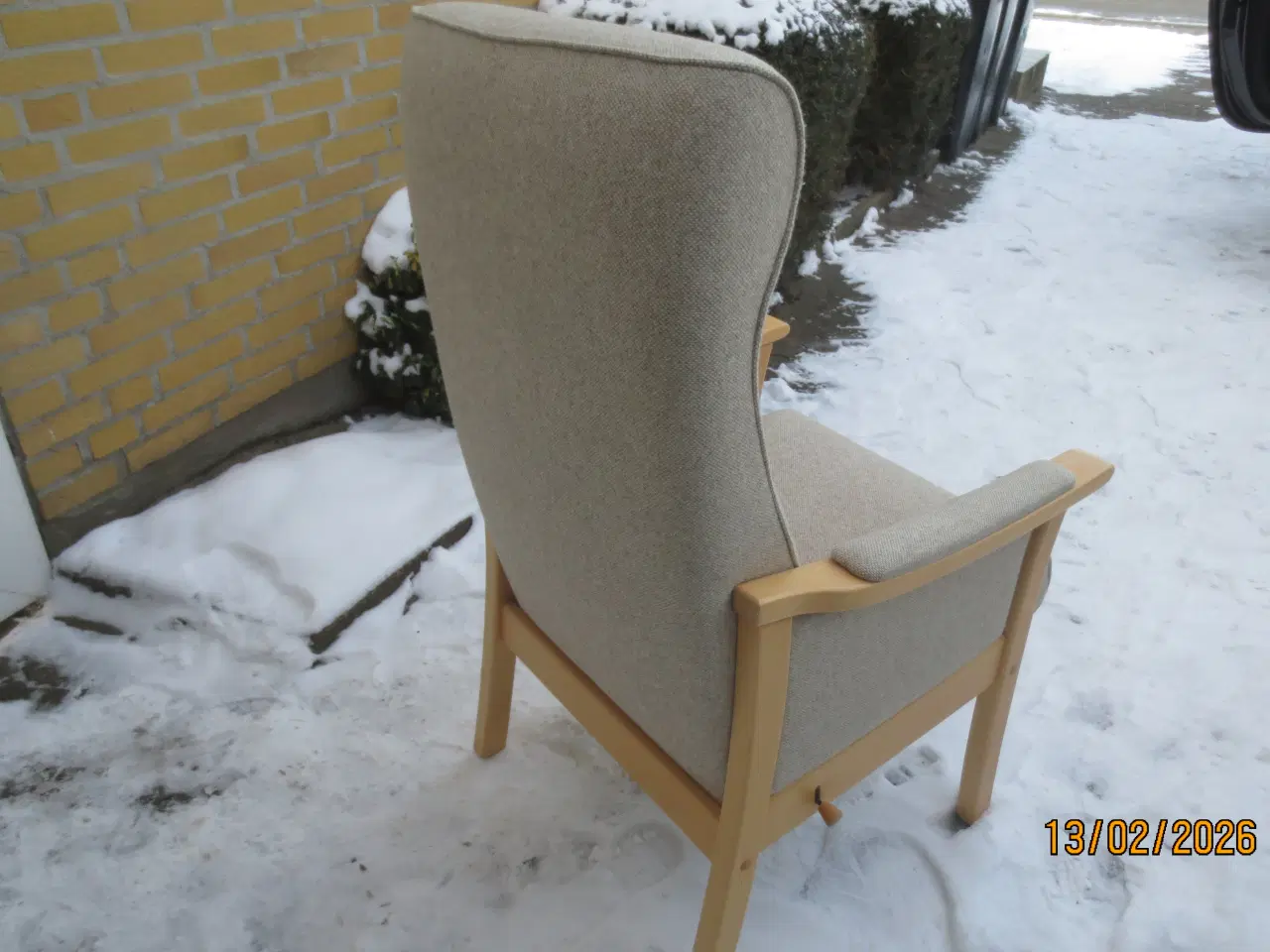 Billede 5 - 1 stk Farstrup Otium lænestol med Grå stof