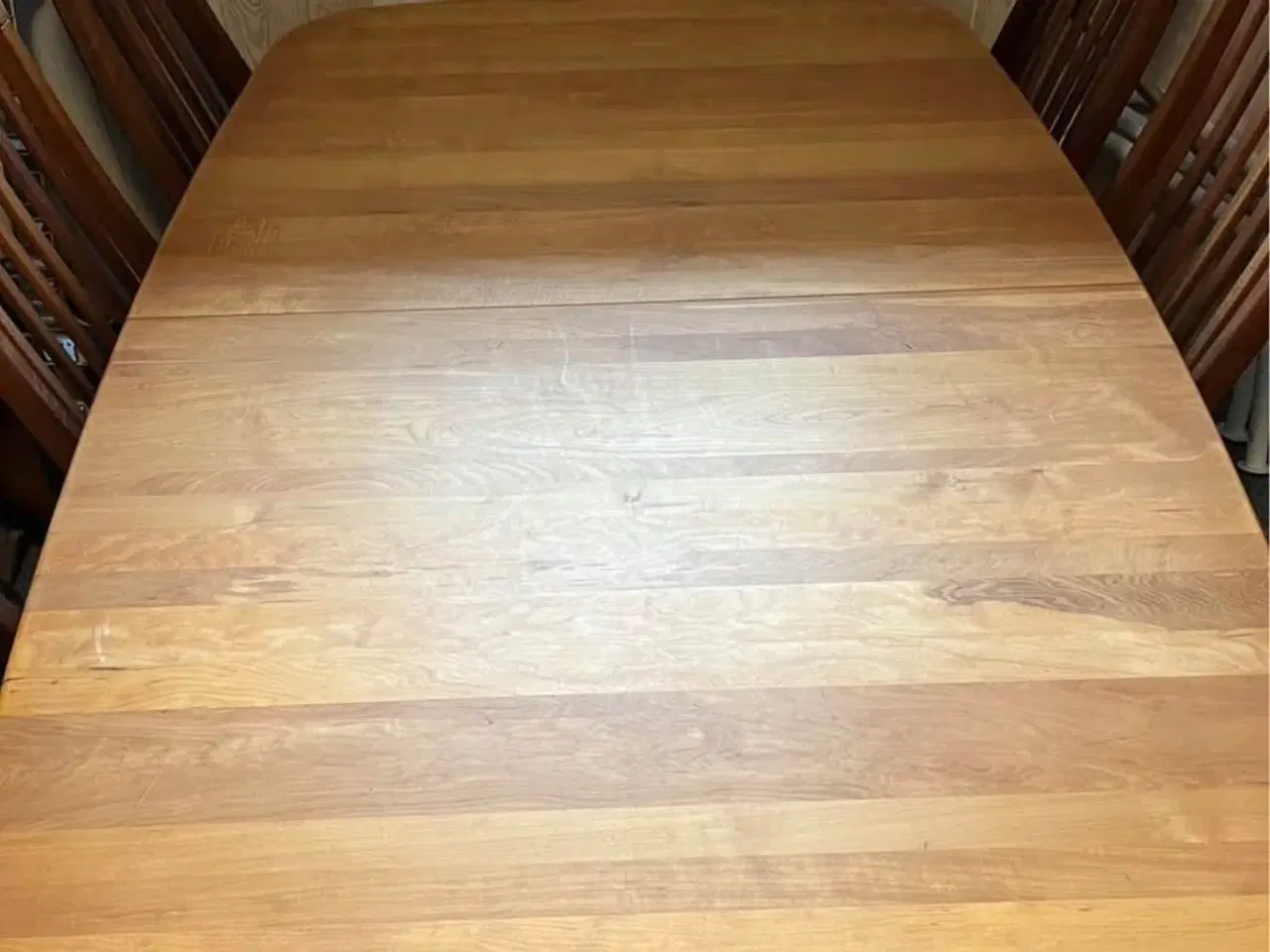 Billede 1 - Flot spisebordssæt i massiv kirsebærtræ – Gangsø