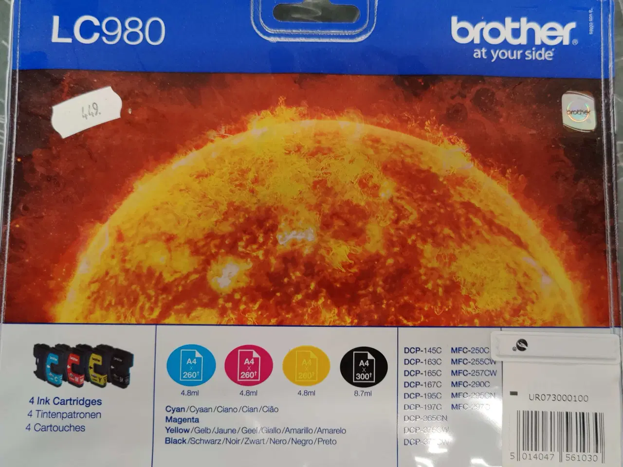 Billede 1 - Brother -LC980 alle 4 farver