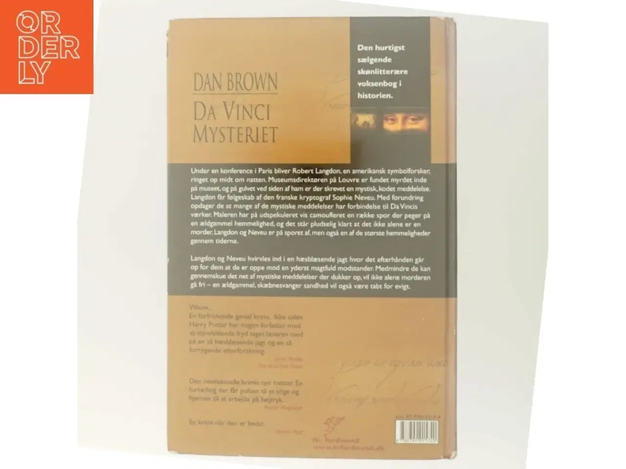 Billede 3 - Da Vinci Mysteriet af Dan Brown (Bog)