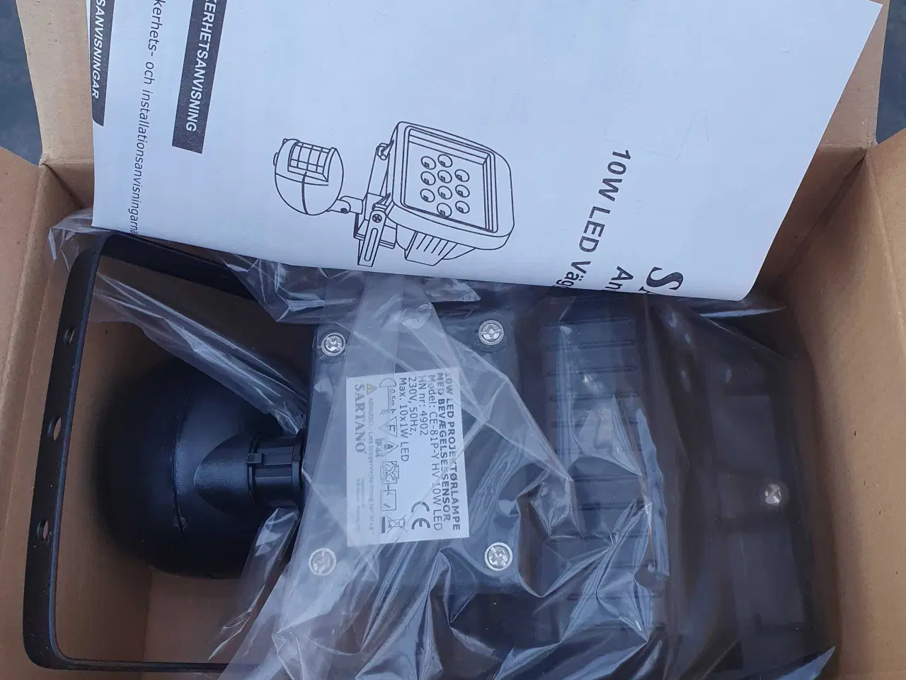 Billede 4 - Sartano 10w led projektør med sensor 