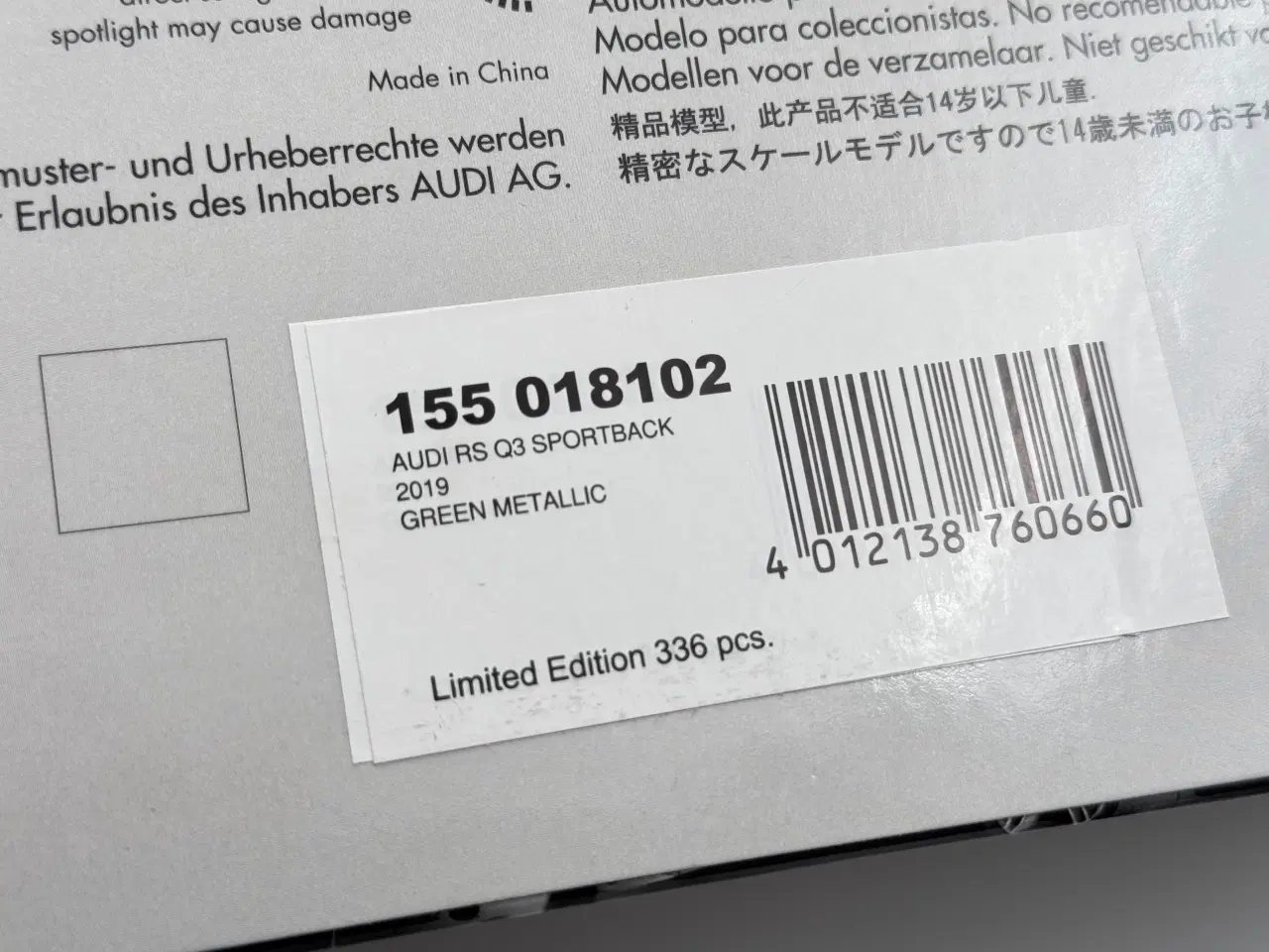 Billede 9 - 2019 Audi RSQ3 Sportback - Limited Edition - 1:18