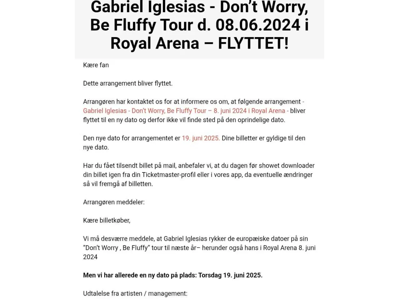 Billede 2 - Billetter til Fluffy/Gabriel Iglesias 