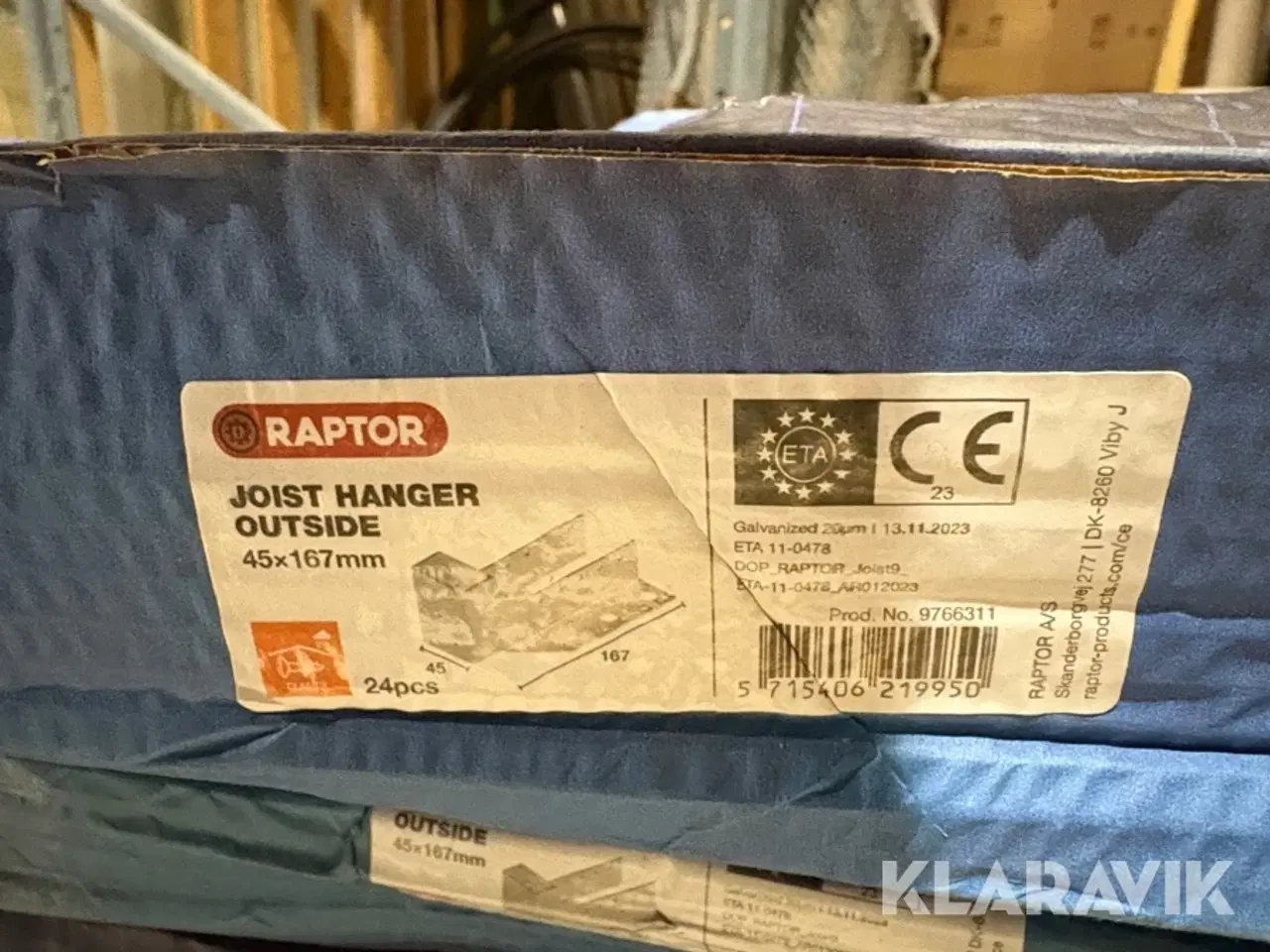 Billede 6 - Beslag Raptor Joost hanger outside - 300 styks