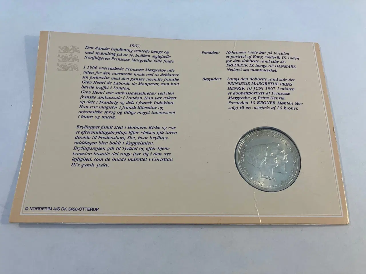 Billede 2 - 10 Kroner 1967 Erindringsmønt
