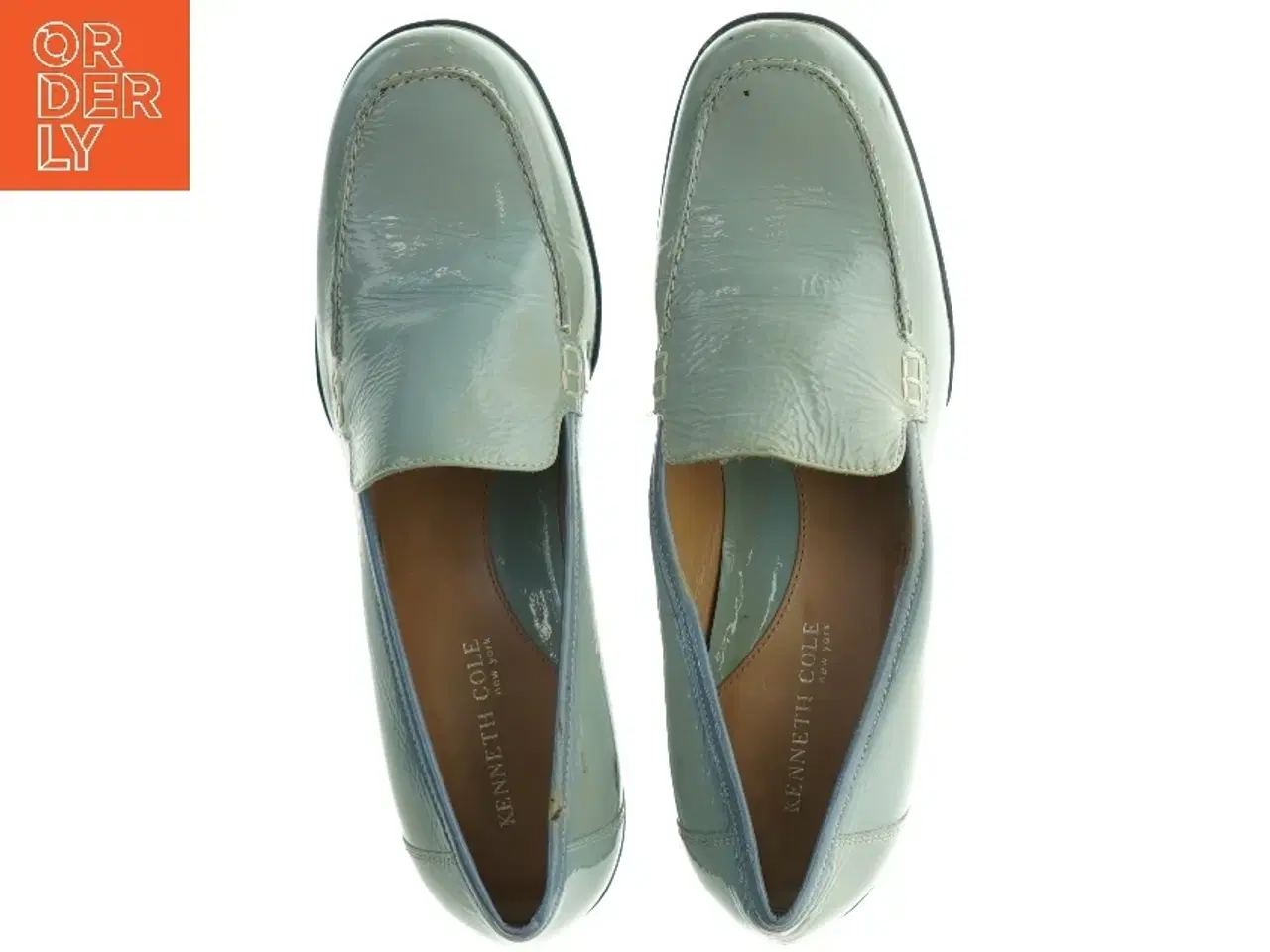 Billede 4 - Blå læder loafers fra Kenneth Cole (str. 8,5)