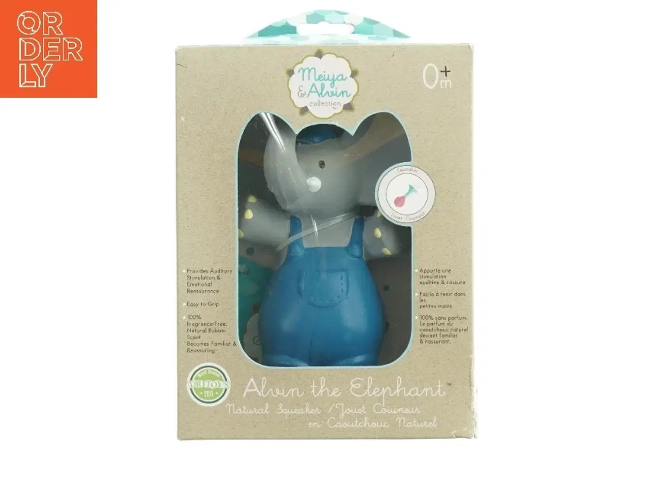 Billede 1 - Bidering i naturgummi fra Alvin the elephant (str. 21 x 15 x 5 cm)