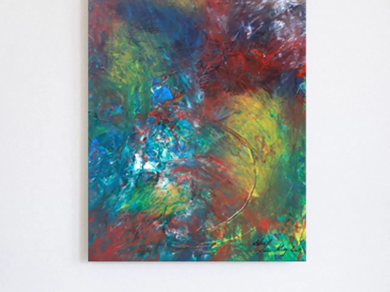 Billede 6 - From Dark to Light" – Akrylmaleri, 60x80 cm, Abstr