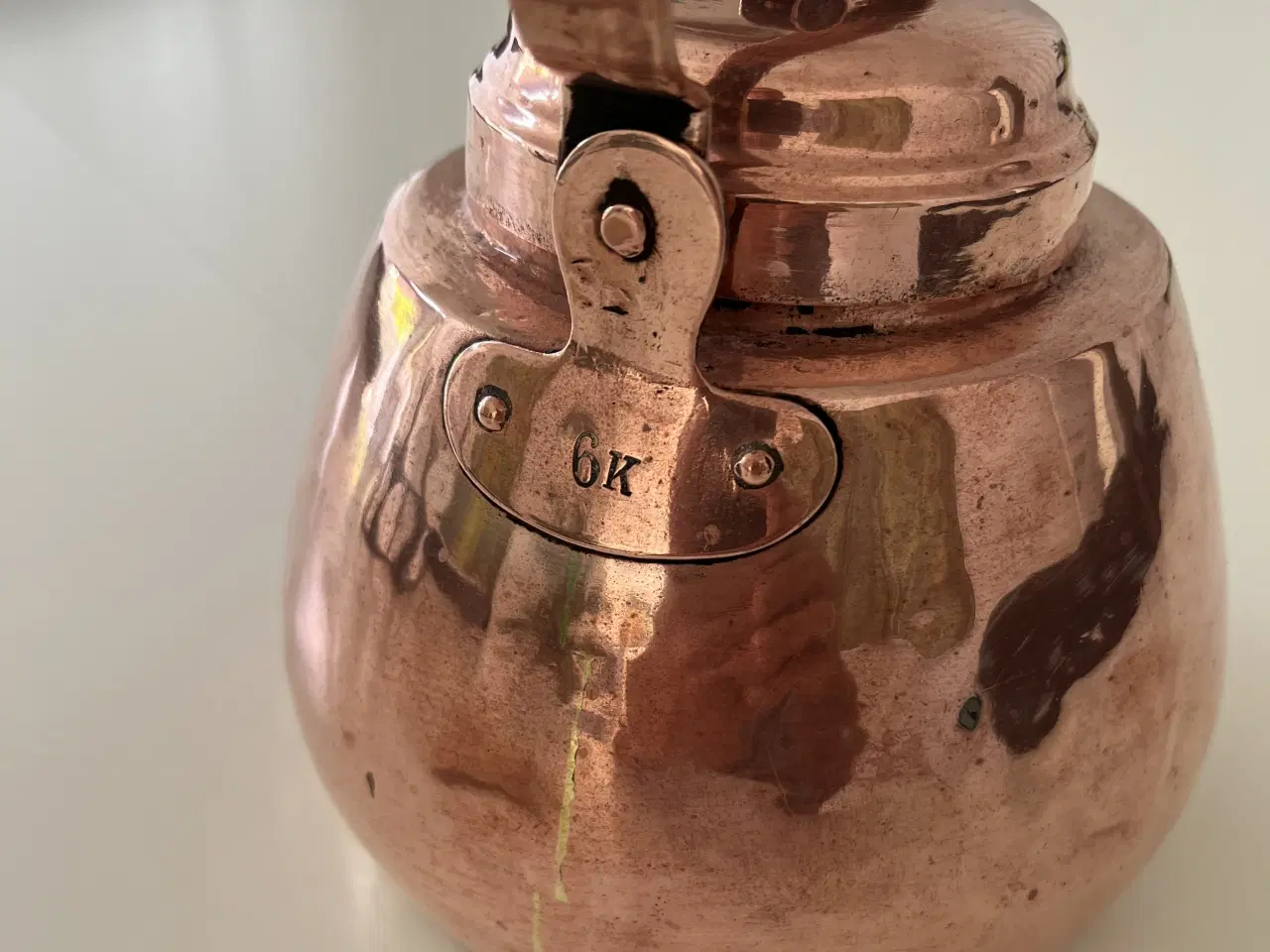 Billede 4 - Antik Kobber vandkedel, Kobber, 125 år gl.