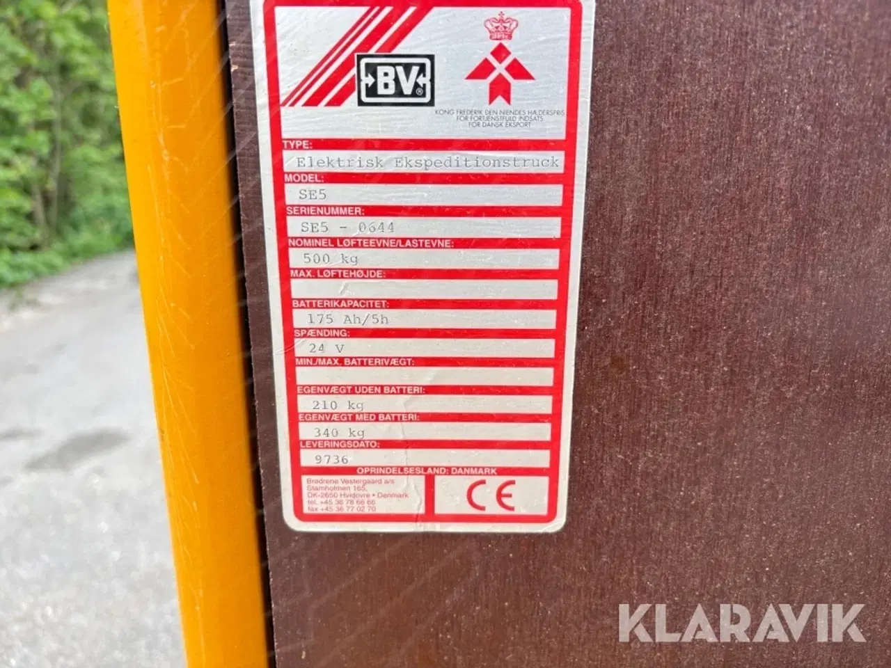 Billede 6 - Transportvogn BV SE5 elektrisk