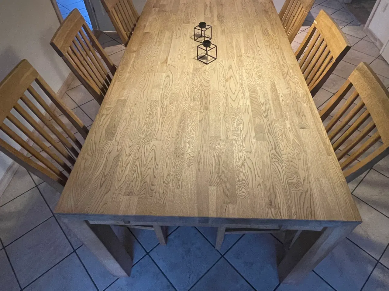 Billede 3 - Egetræs spisebordstole 