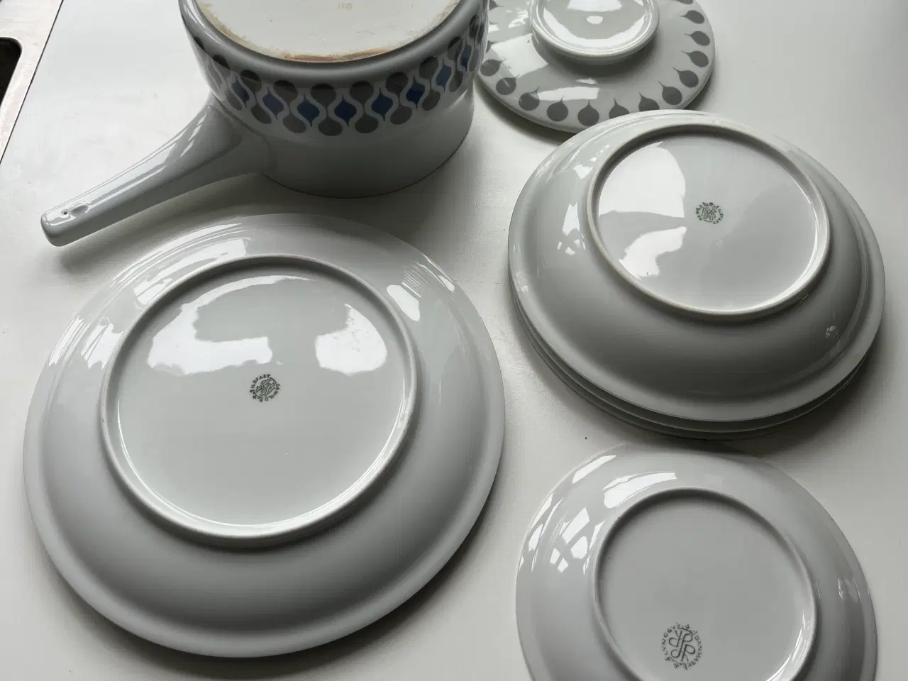 Billede 2 - DANILD/LYNGBY BLÅ DRÅBE porcelæn 7 dele