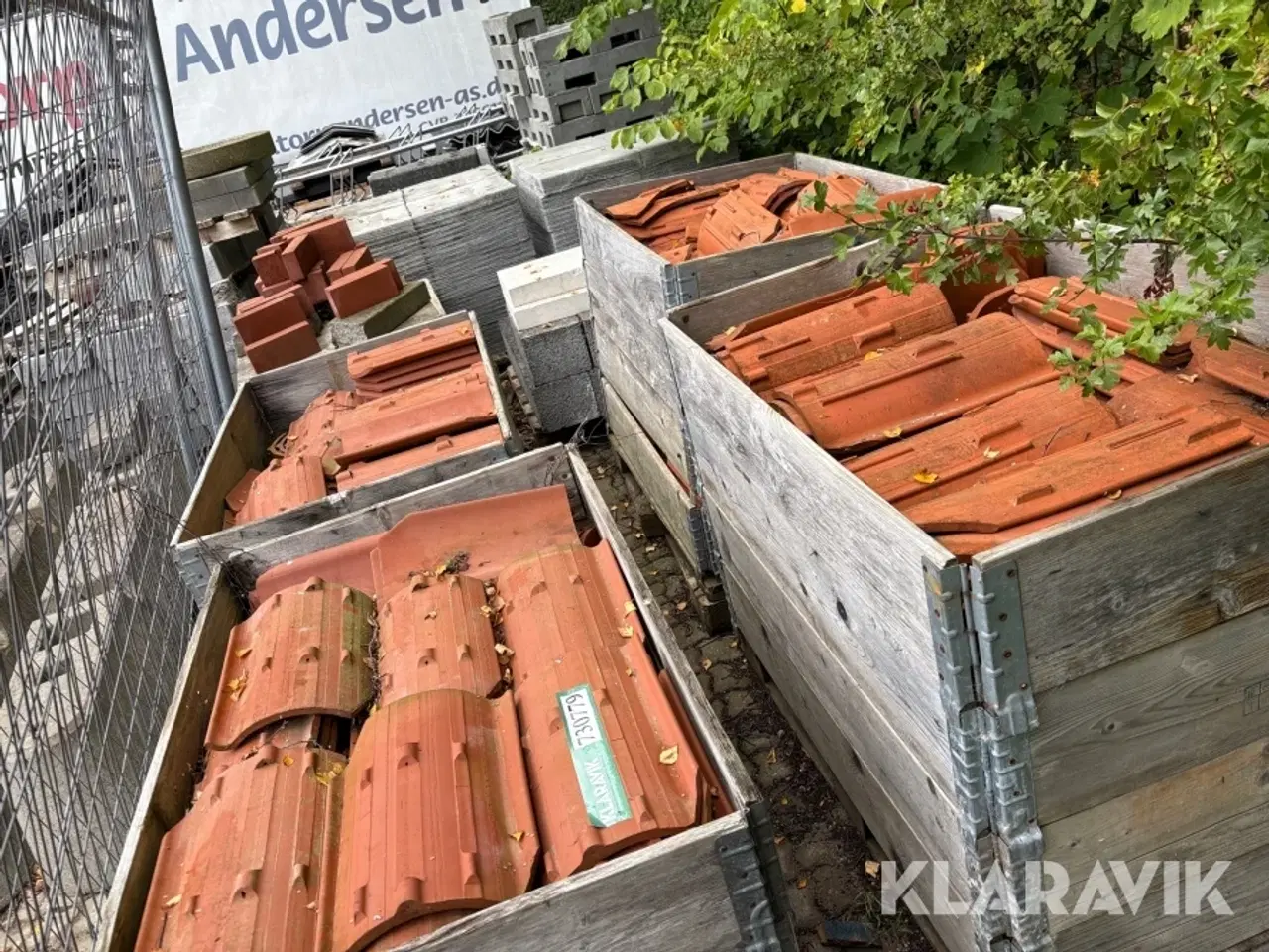 Billede 1 - Tegl tagsten Højslev LD Gl. dansk Cirka 600 styk