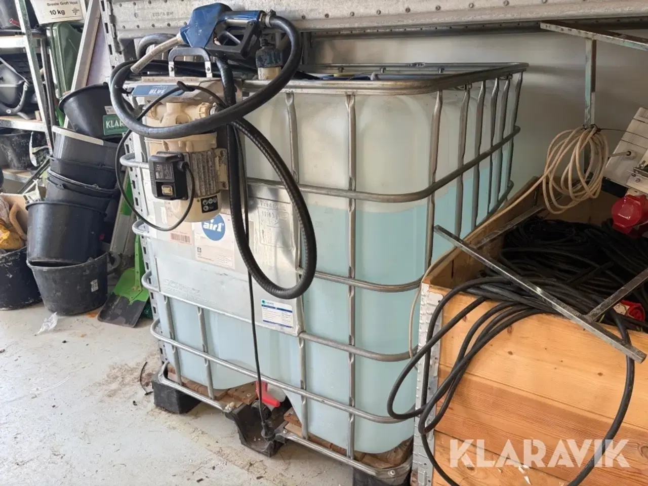 Billede 1 - AdBlue-tank IBC - 1000 L med elektrisk pumpe