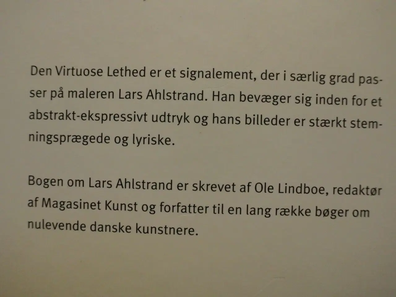 Billede 4 - lars ahlstrand 2004-2005 - den virtuose lethed - ,