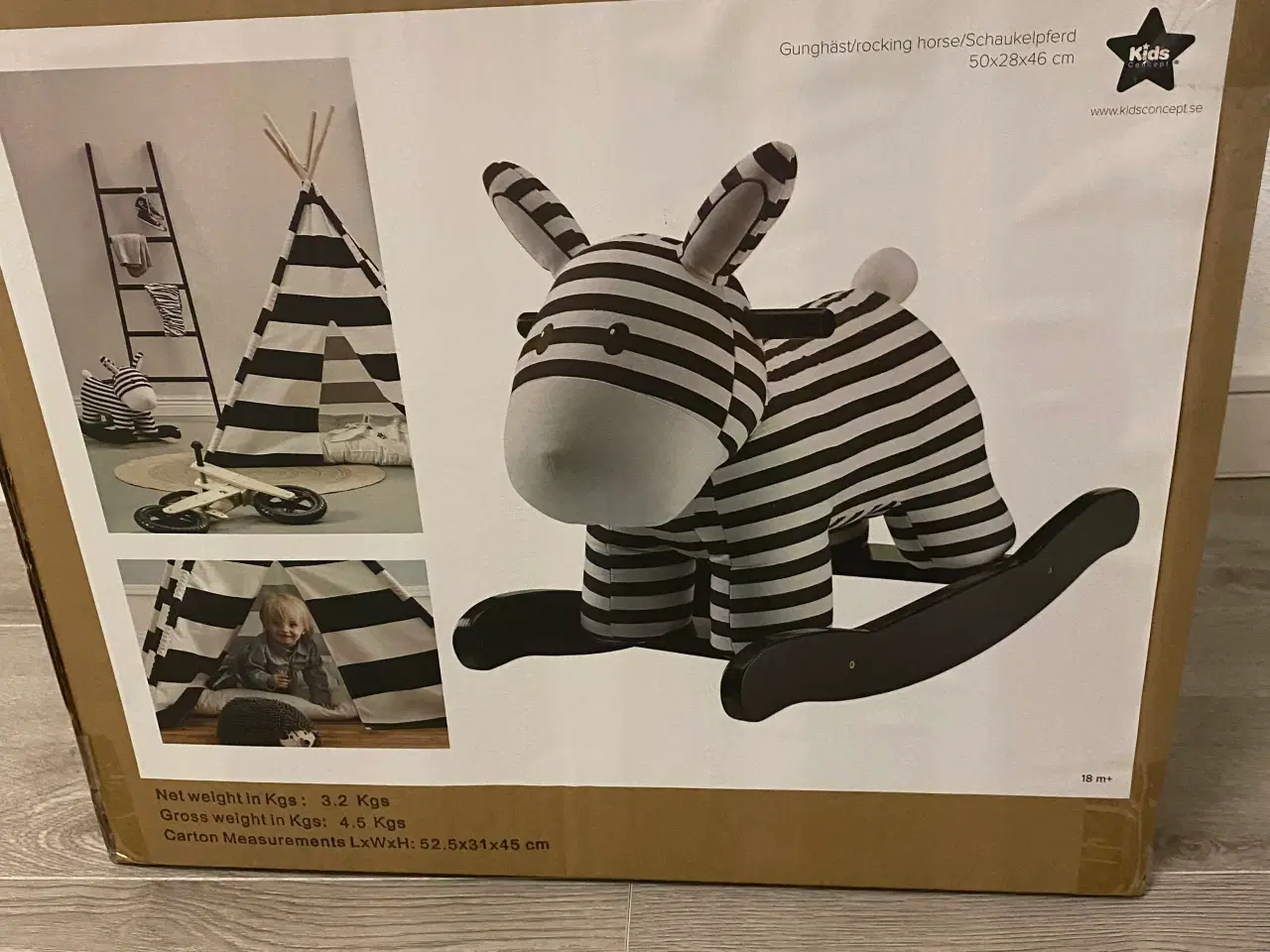 Billede 2 - Gyngehest baby zebra