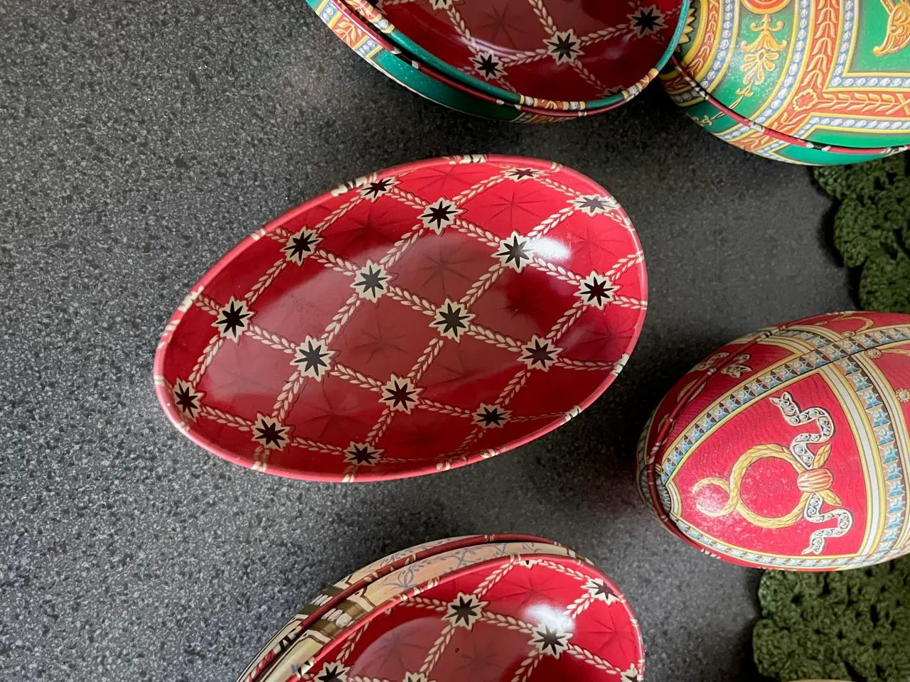 Billede 2 - 10 Fabergé æg i metal, pris pr. stk.