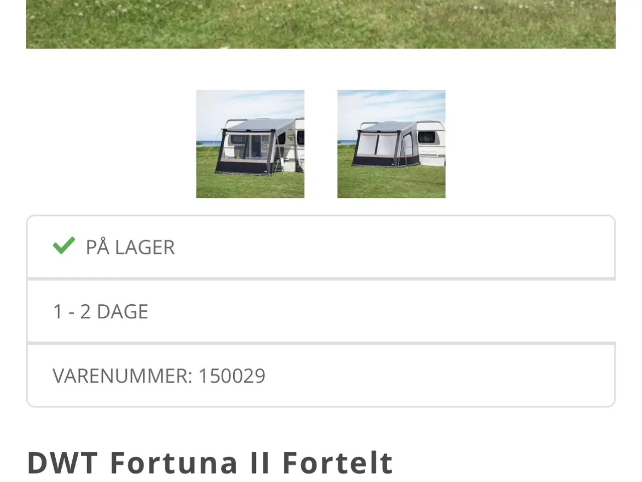 Billede 4 - Deltelt til campingvogn 