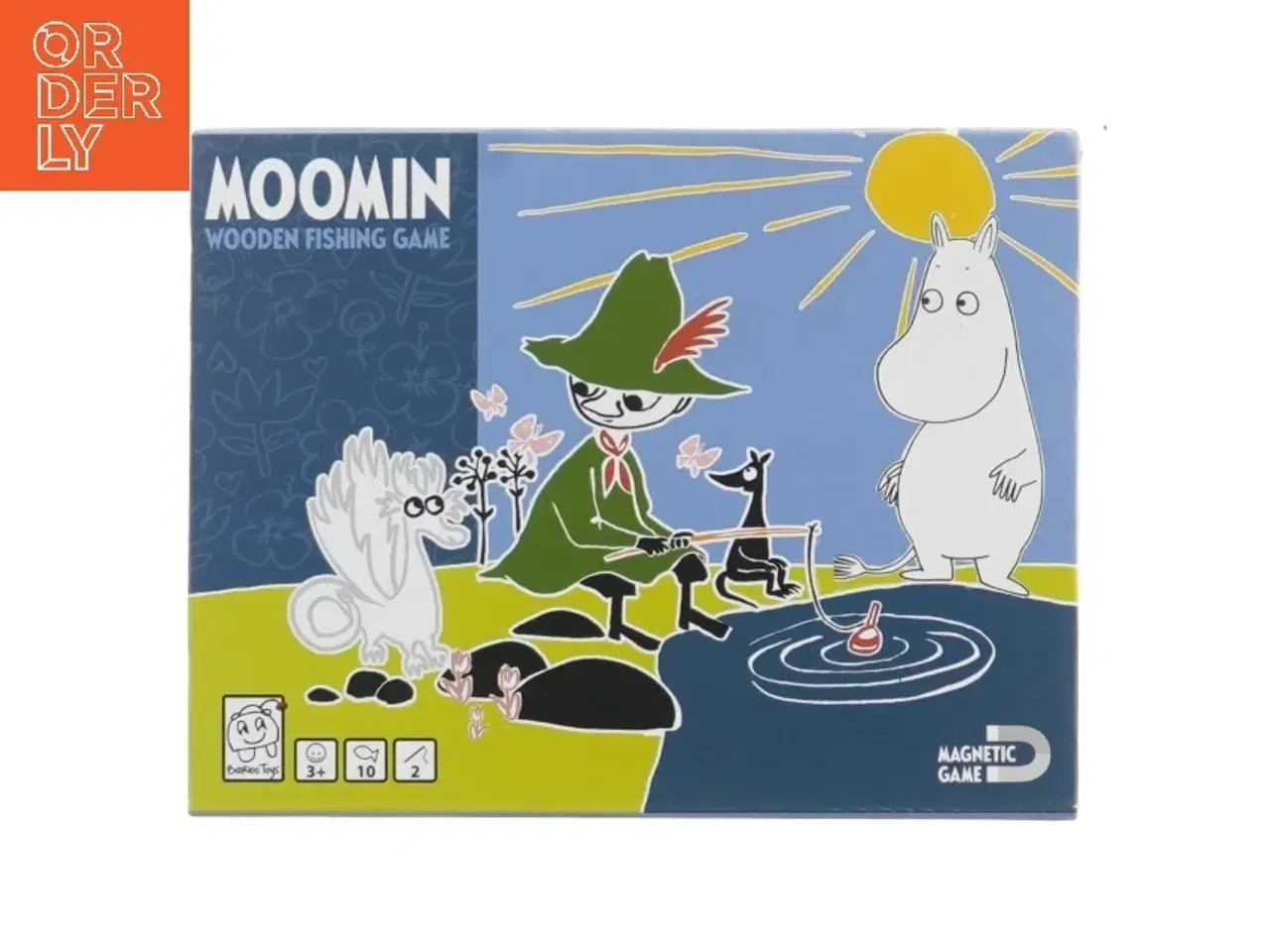 Billede 1 - Moomin fiskespil i træ (str. 16x21 cm)