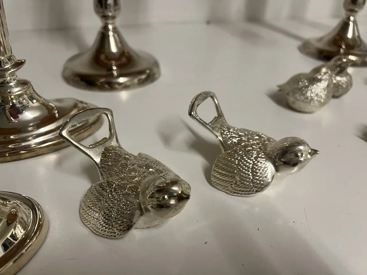 Billede 5 - Forsølvede lysestager 