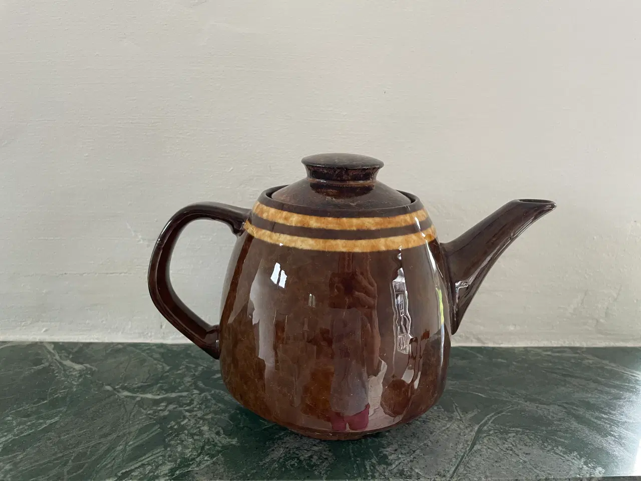Billede 2 - Brun tekande 14 cm sælges