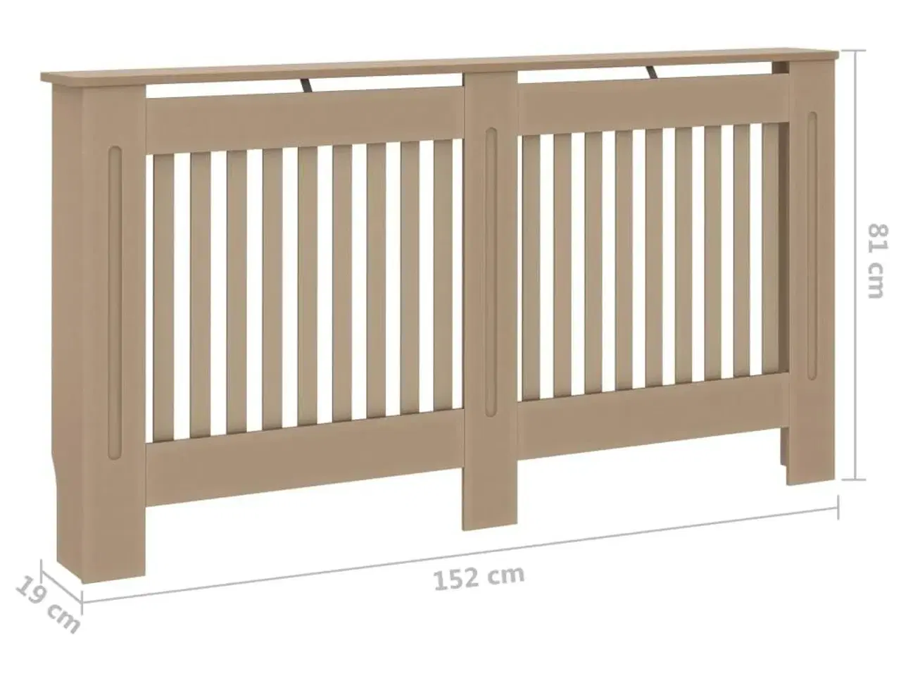 Billede 8 - Radiatorskjuler 152x19x81,5 cm MDF