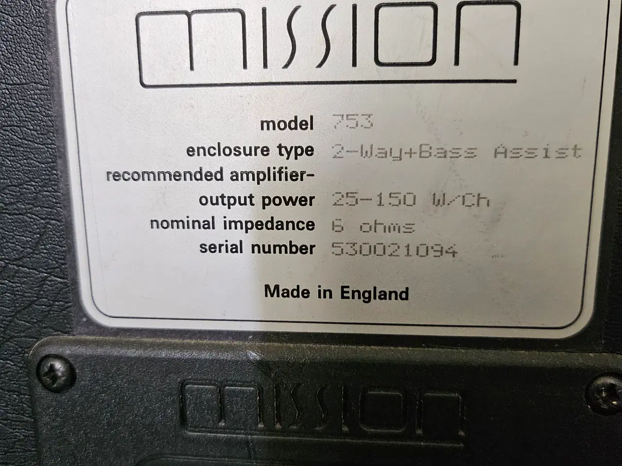 Billede 4 - Mission 753 højtaler