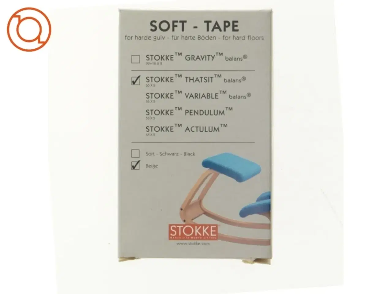 Billede 1 - Soft tape til stol fra Stokke (str. 12 cm)