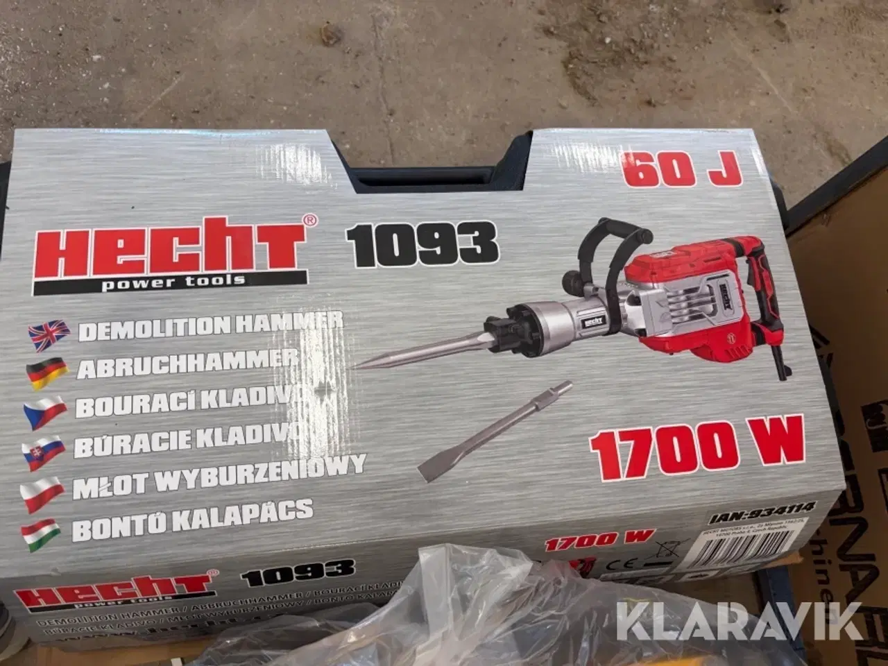 Billede 4 - Elektrisk hammer Hecht 1093 60 J 2 styk
