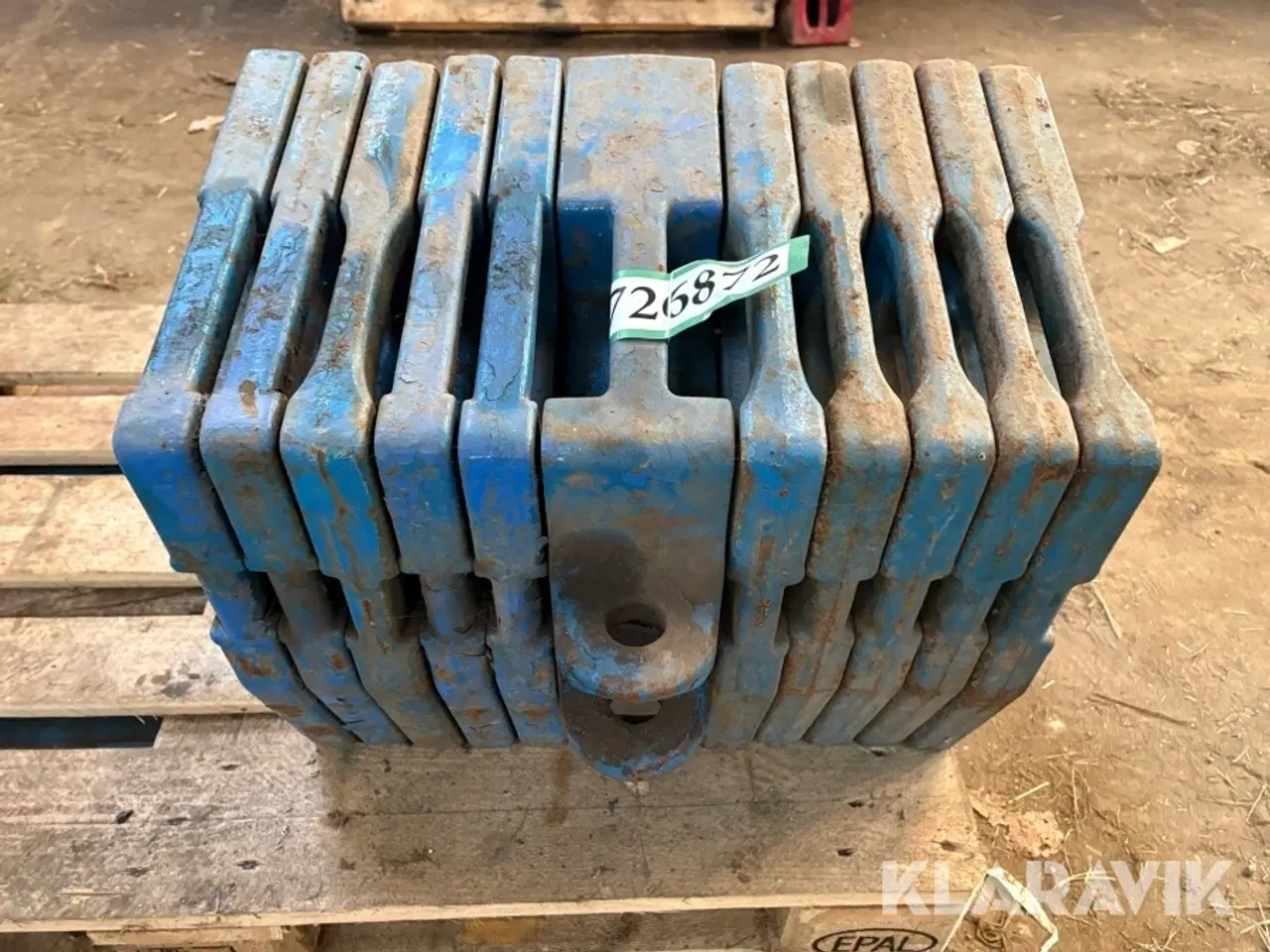 Billede 2 - Justerbar vægtklods - 600 kg i alt