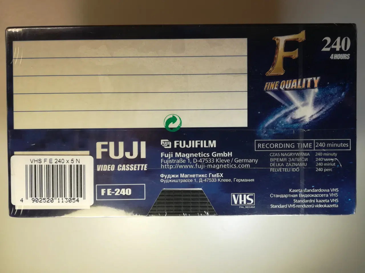 Billede 3 - Fuji F Fine Quality 240 VHS Video Kassettebånd-NYE