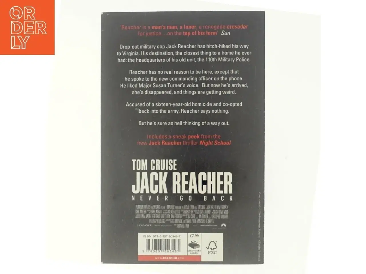 Billede 3 - Never Go Back af Lee Child (Bog)