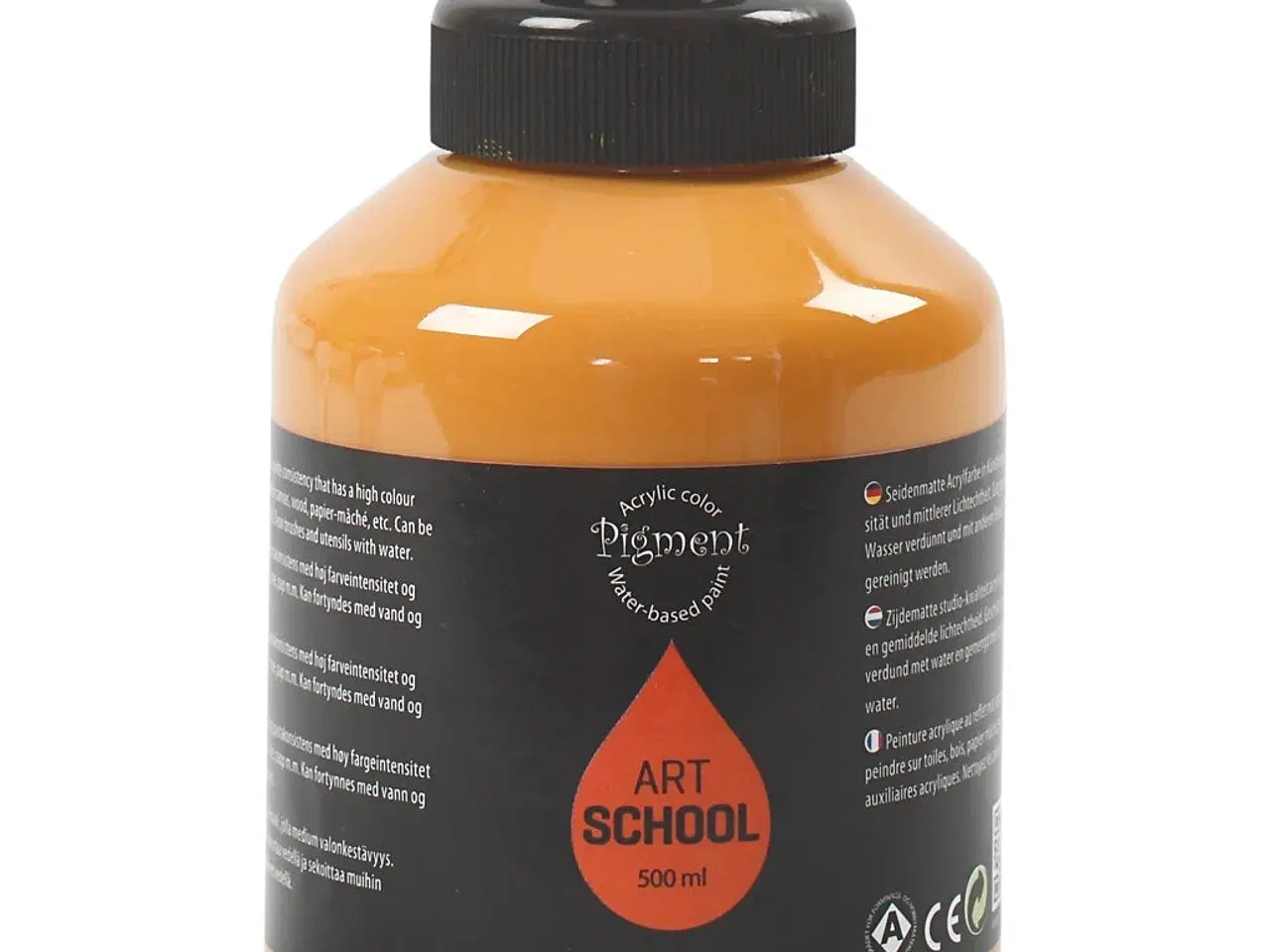 Billede 1 - Art Akrylmaling Okker 500ml - Halvblank og Dækkende